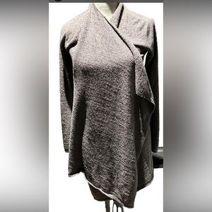 Barefoot Dreams Bamboo Chic Lite Cardigan Size S/M Gray Nylon Bamboo Open Front